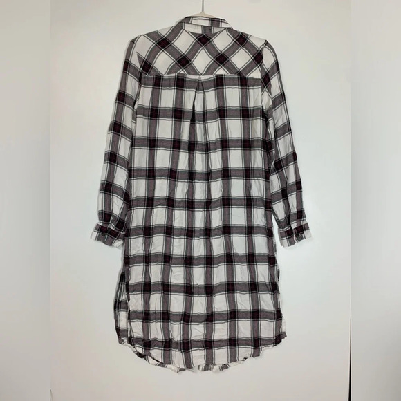 Maurices Duster Relaxed Fit button  front Academia Plaid Women’s Medium fall - Picture 2 of 13